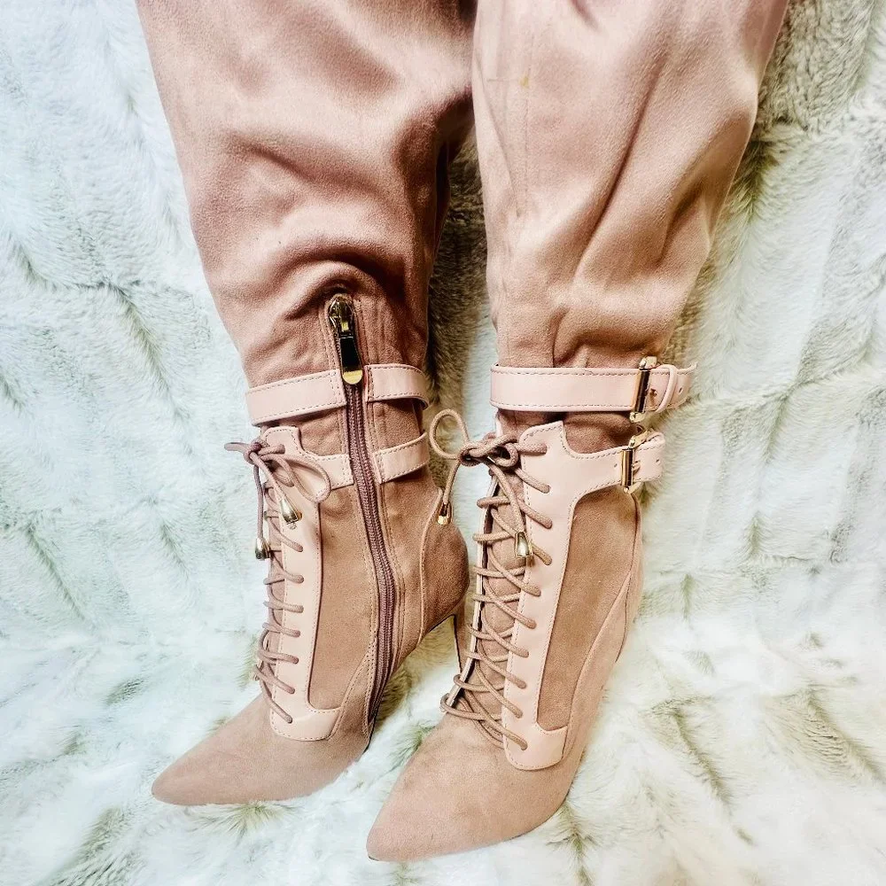 * So Me Blush Pink Over The Knee 4.5